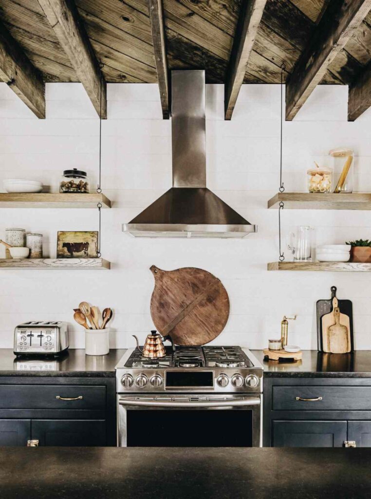 Installing DIY Kitchen Floating Shelves: A Modern Farmhouse Look