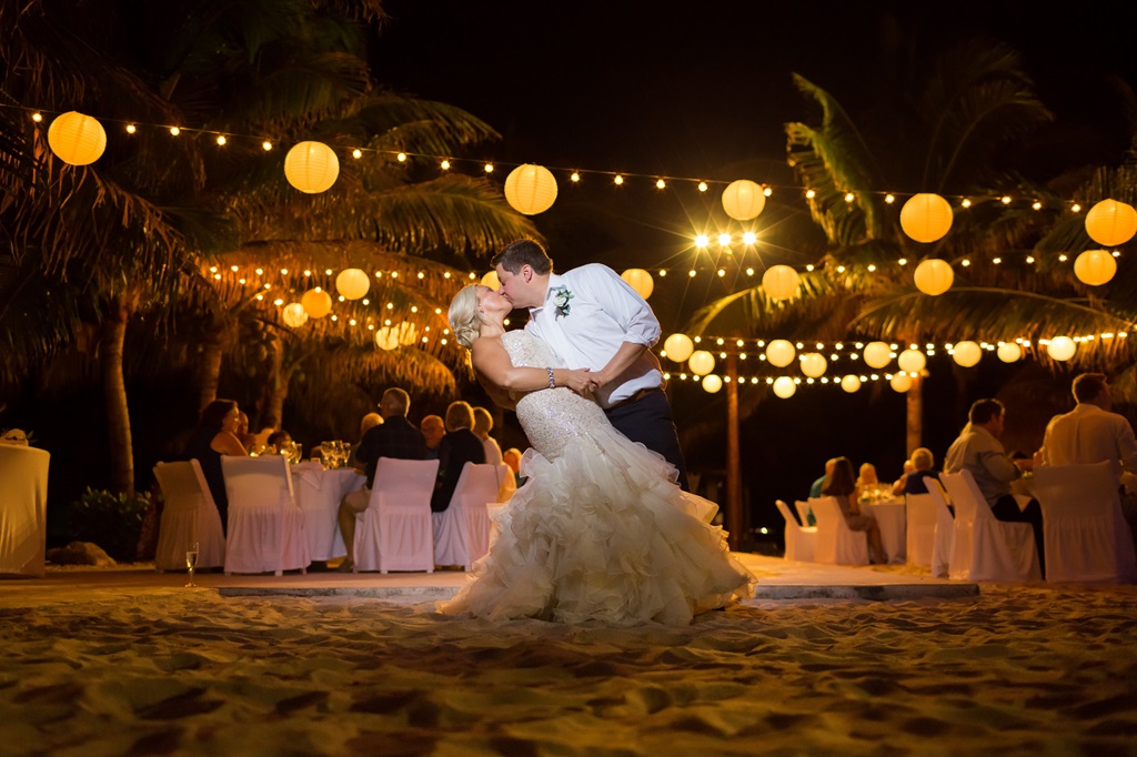 Marquee Beach Wedding Romantic Lighting