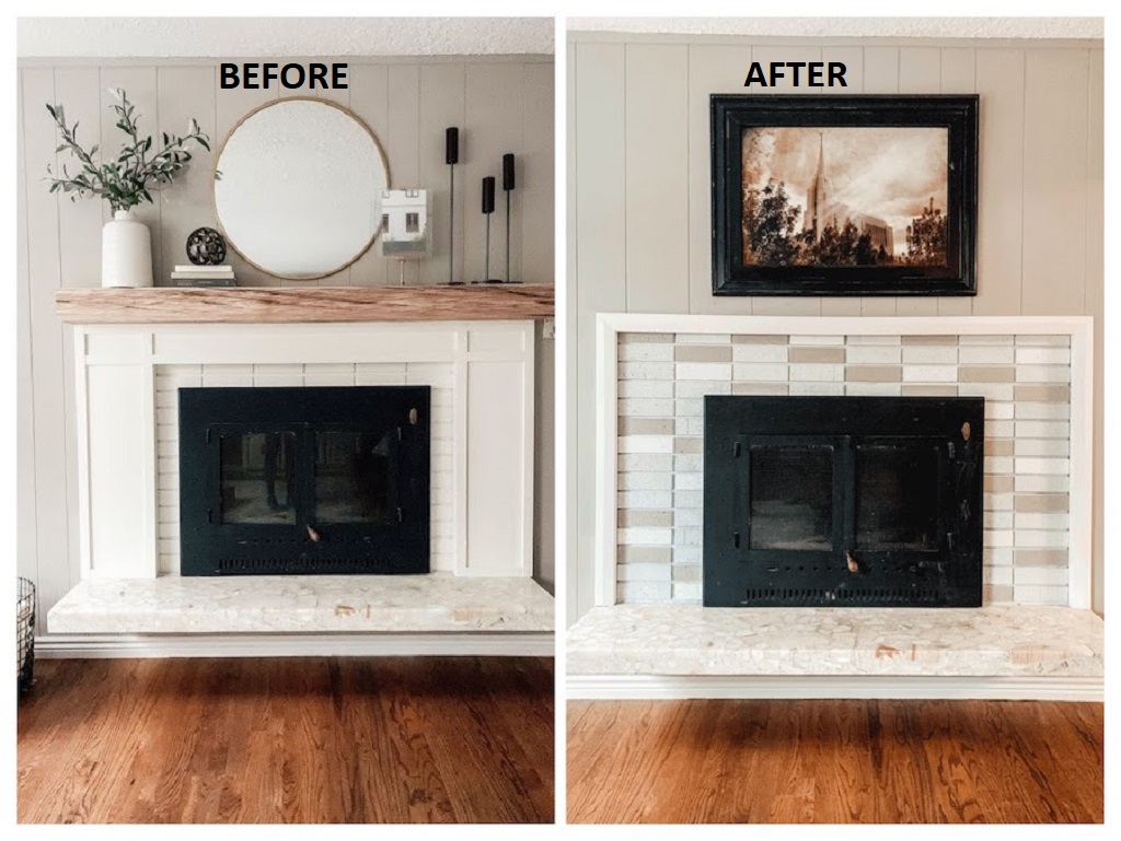 How to Make an Old Fireplace Look Modern