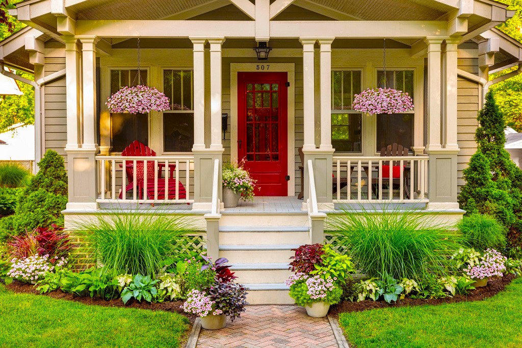 House decoration with flowers