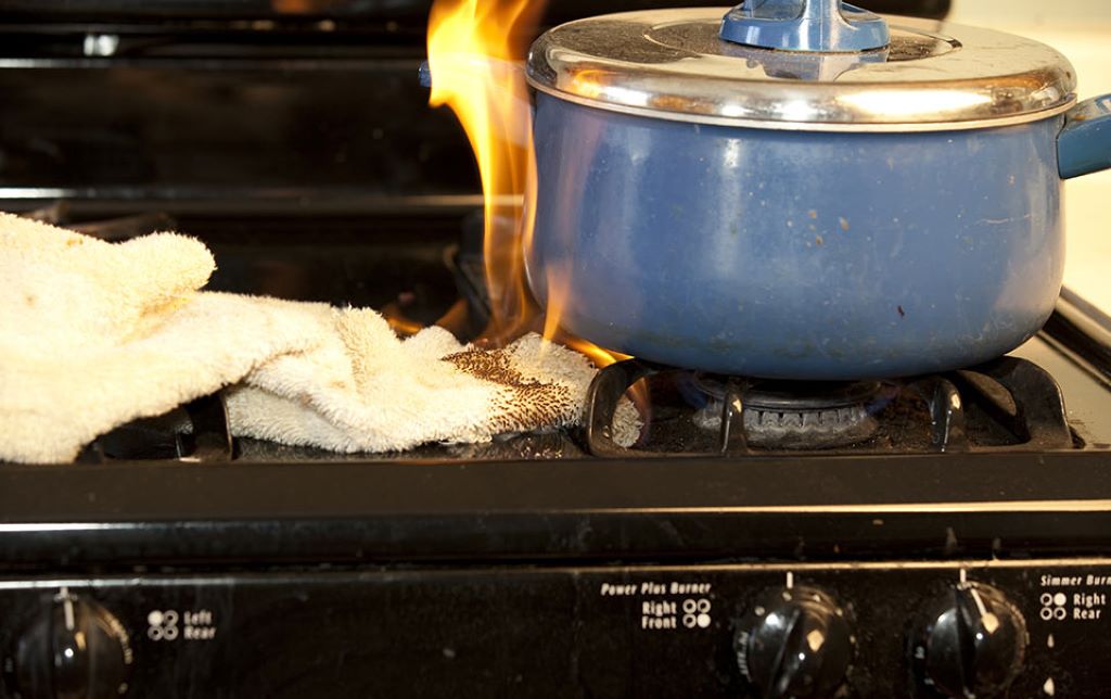 What happens if you leave a gas stove on too long