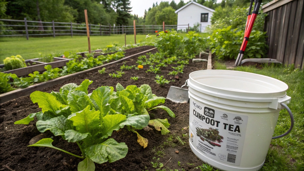 How to use compost tea in a garden