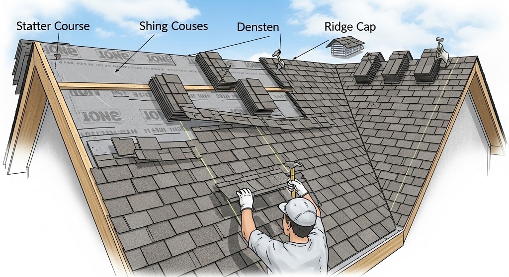 Can I install shingles over old ones on a gable roof