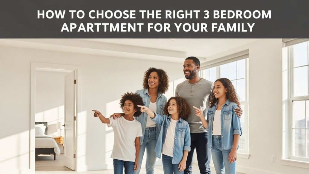 How to Choose the Right 3 Bedroom Apartment for Your Family