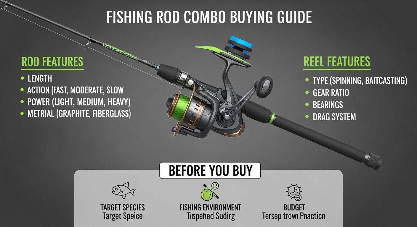 Beginner fishing rod selection comparison chart