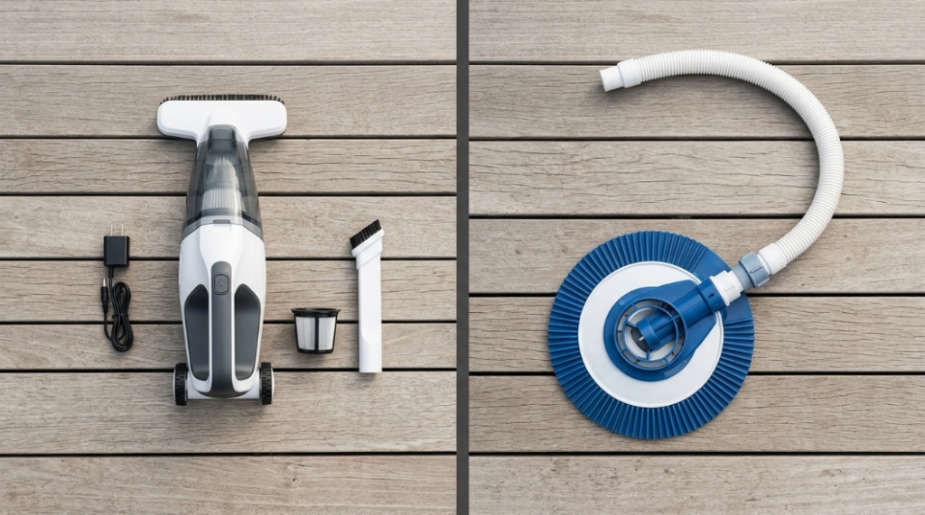budget robotic pool cleaner working underwater efficiently