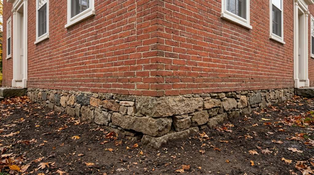 Cracked plaster wall inside a historic residence