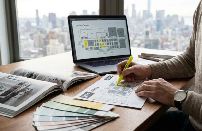 Visitor planning schedule before attending ICFF New York
