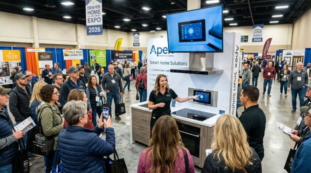 Live product demonstration at the Denver Home and Remodeling Expo floor 2026