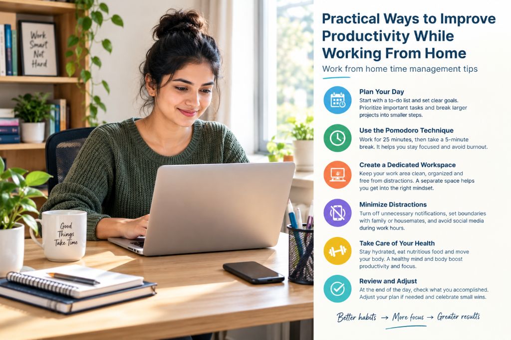 Practical Ways to Improve Productivity While Working From Home